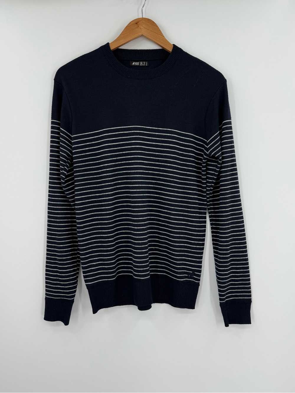Cuidado Con El Perro Breton Striped Sweater Crewneck | Navy / White | Small